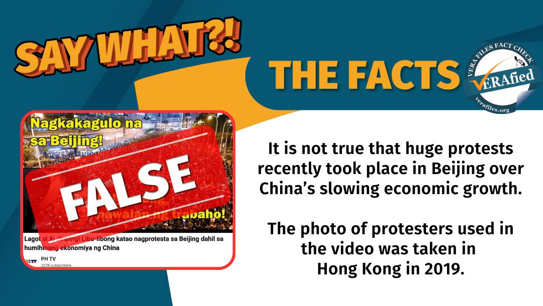 VERA FILES FACT CHECK: NO huge protests in Beijing recently