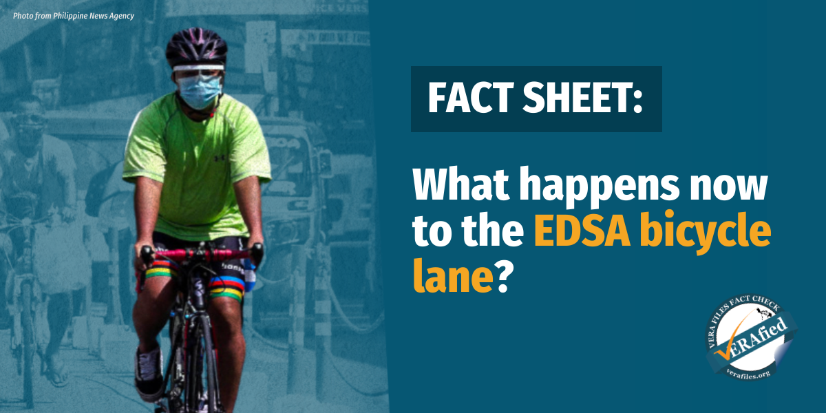 VERA FILES FACT SHEET: What happens now to the EDSA bicycle lane?